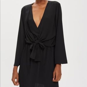 NWT TopShop Tiffany Knot Minidress - Black